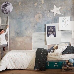 Meri‎ Meri | Organic Reversible Space Duvet Cover